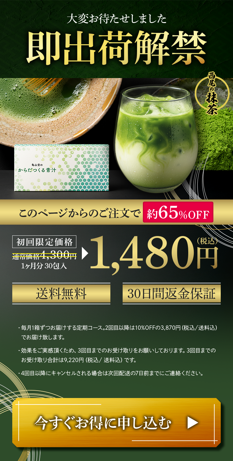 からだつくる青汁初回特別価格