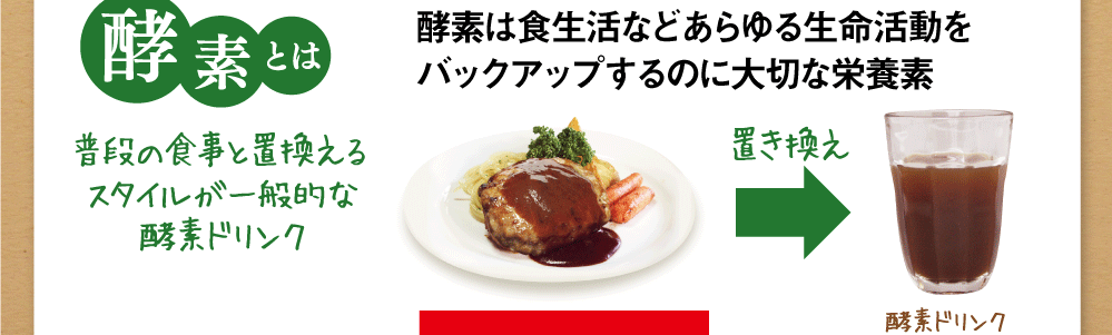普段の食事と置き換える酵素ドリンクが一般的なスタイル