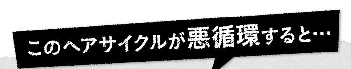 このヘアサイクルが悪循環すると